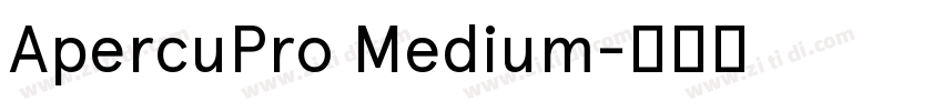 ApercuPro Medium字体转换